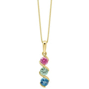 elements-gold-amalfi-three-colour-twist-9ct-gold-pendant---greenpinkblue-35461058