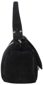 Vivienne Westwood Hazel Treasure Suede Leather XL Handbag - Black