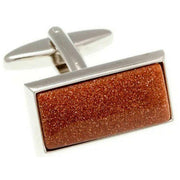 david-van-hagen-goldstone-rectangle-cufflinks---brownsilver-34497218