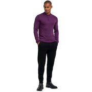 falke-cashmere-touch-long-sleeve-polo-sweater---aubergine-purple-35286469