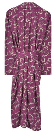 Bown of London Gekko Lightweight Dressing Gown - Claret