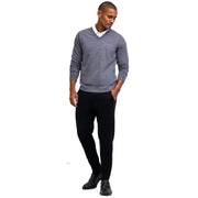 falke-lambswool-v-neck-sweater---heather-dark-grey-35072352