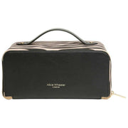 Alice Wheeler London Animal Print Train Case - Black/Zebra