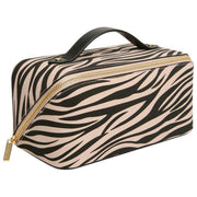Alice Wheeler London Animal Print Train Case - Black/Zebra