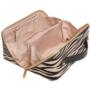 Alice Wheeler London Animal Print Train Case - Black/Zebra