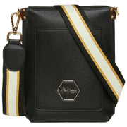 Alice Wheeler London Brompton Honeycomb Cross Body Bag - Black