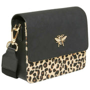 Alice Wheeler London Highbury Crossbody Bag - Black/Leopard