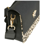 Alice Wheeler London Highbury Crossbody Bag - Black/Leopard