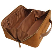Alice Wheeler London Kensington Suede Train Case - Fudge Tan