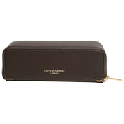 Alice Wheeler London Luxury Small Train Case - Chocolate Brown