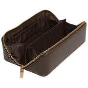 Alice Wheeler London Luxury Small Train Case - Chocolate Brown