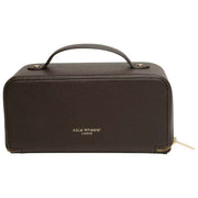 Alice Wheeler London Luxury Train Case - Chocolate Brown