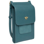 Alice Wheeler London Mini Bloomsbury Crossbody Bag - Teal Blue