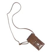 Assots London Petra Mobile Phone Crossbody Bag - Brown
