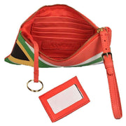 Assots London South African Country Flag Wristlet - Red/Green/Black