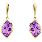 elements-gold-flame-cut-amethyst-9ct-gold-earrings---goldpurple-35460934