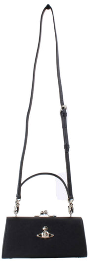 Vivienne Westwood Doll XL Frame Purse Bag - Black