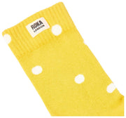 Roka Wimbledon Crew Socks - Yellow Dot