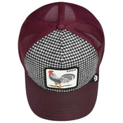 goorin-bros-dapper-rooster-houndstooth-trucker-hat---burgundy-35922148