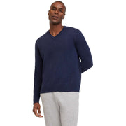 falke-lambswool-v-neck-sweater---space-blue-35072354