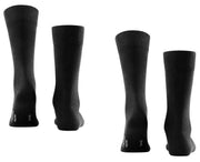 Falke Happy 2 Pack Socks - Black
