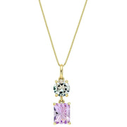 elements-gold-toi-et-moi-quartz-amethyst-9ct-gold-pendant---goldlilac-purple-35461018