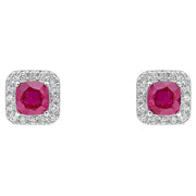 elements-gold-cushion-cut-ruby-with-diamond-halo-9ct-gold-earrings---goldred-35461114