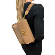 david-jones-half-flap-clasp-shoulder-bag---pumpkin-spice-brown-34510981