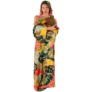 powder-exotic-leaves-wool-pouch---redgreenbeige-35503542