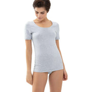 mey-cotton-pure-half-sleeved-top---light-grey-melange-35468394