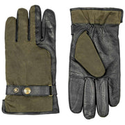 dents-crewkerne-leather-gloves---blackolive-green-34490397