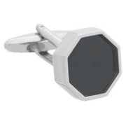 david-van-hagen-onyx-octagonal-cufflinks---blacksilver-34497226