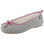 isotoner-herringbone-ballet-slippers---grey-34523141