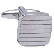 david-van-hagen-square-edged-cufflinks---silver-34497125