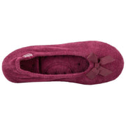 isotoner-terry-ballerina-slippers---burgundy-34523053