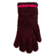 dents-feather-yarn-knitted-gloves---burgundypink-34478284