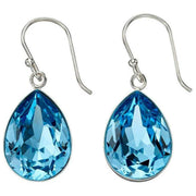 Beginnings Teardrop Drop Earrings - Silver/Blue