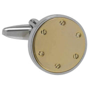 david-van-hagen-rivet-cufflinks---silvergold-34497115