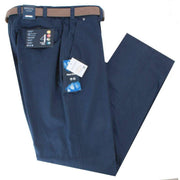 BRUHL Catania B Nanotec Gabardine Stretch Chinos - Marine Navy