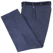 BRUHL Montana Pima Stretch Gabardine Autumn Weight Chinos - Blue