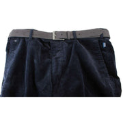 BRUHL Parma B Genua Cord Trousers - Marine Navy