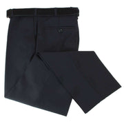 BRUHL Steward Classic Plain Front Wool Mix Trousers - Black