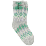 totes-toasties-fair-isle-chenille-slipper-socks---greygreenpurple-34518192
