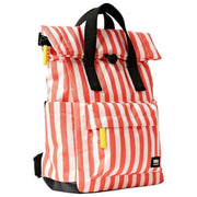 roka-canfield-b-small-recycled-canvas-backpack---coral-stripe-pinkwhite-35903151