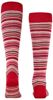Falke Microblock Knee High Socks - Geranium Red