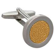 david-van-hagen-hammered-metal-cufflinks---silvergold-34497141