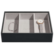 stackers-classic-set-of-4-jewellery-box---black-raffia-34944363