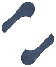 Falke Step Medium Cut No Show Socks - Navy Blue Mel