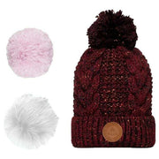 Cabaia Brick Lane Beanie - Burgundy Lurex