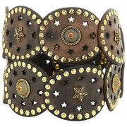 Campomaggi Bella Di Notte Stud Leather Belt - Grey